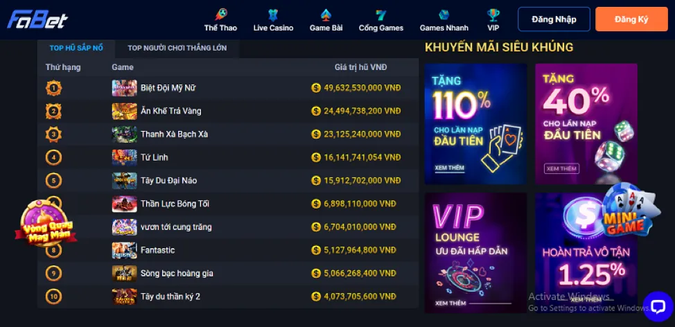 Bắn Cá Đổi Thưởng abcvip win